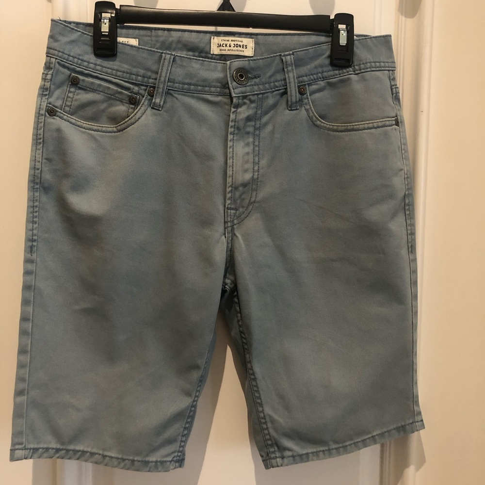 Jack & Jones Men's light Blue Denim Shorts